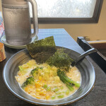 らーめんまいど - ベジタリアンムスリムラーメン(昆布だし、豆乳、お塩、胡麻油少々のスープ。とても、美味。)