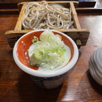 きたわせ - 葱。山葵もつーん。
      でも、辛みおろしには誰も敵わない⭐︎