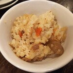 金町製麺 - 蟹の炊き込みご飯　100円