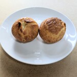 たまご屋さんちのたこ焼 - トースターで温めたあんドーナツ