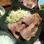 Soba Koubou Touzan - ■豚の生姜焼き(ご飯、汁、小鉢、ｺｰﾋｰ付き)