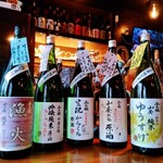 Bishukakou Ajito - 日替り日本酒は常時3本ほど