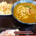 長命うどん - カレーう中＆かき揚げ