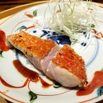温石 - 金目鯛の炭火焼き。シグニチャーですね。
