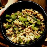 温石 - 鱧と甘長唐辛子の土鍋ご飯