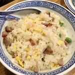 香港麺 新記 - ランチEセット雲呑香港麺・小炒飯950円