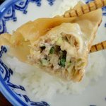 函館ラーメン藍 - 肉多しの餃子アン