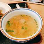 南インドキッチン&タイ - ガパオライスセットに付属したスープ