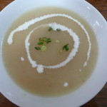 リンデンバウム - 本日のスープは玉ねぎのポタージュ　￥３５０