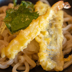 和食処　松竹亭 - 2021.8 穴子海老天薬味おろしうどん（730円）