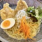 味わい処 ささの家 - ゆず塩鶏天冷やしラーメン