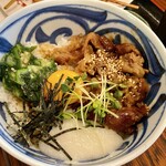 味わい処 ささの家 - ビビンバ風ねばとろ牛丼