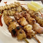 味わい処 ささの家 - 焼き鳥盛り合わせ