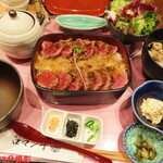 ビフテキ重・肉飯 ロマン亭 - 大阪ビフテキ膳　1191円