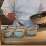 菊鮨 - 目の前で仕上げられていくおつまみ