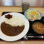 松屋 - 創業カレー＆彩り生野菜セット￥600