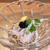 梅田 鮨 よこ田 - ズワイガニとキャビアの小どんぶり