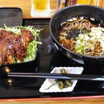 SOBA - ソースカツ丼セット　1000円