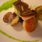 真鯛とほたてのポワレ