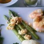 sky - アスパラは軽くボイルしてあります