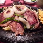 ステーキハウスニューテキサス - 牛肉のしょうが焼き