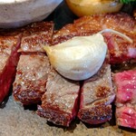 鉄板創作料理 木木の釜座 - 飛騨牛ランプステーキ