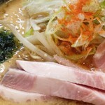 麺屋大河 - 野菜を使ったベジポタスープ。｢とろっとろ｣というより｢どろっどろ｣。旨い。