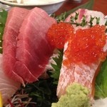 和洋cuisine BAR 一と九 - 分厚いお刺身