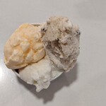 GELATO LicoLico - トリプル¥590
      酒粕ミルクソルベ、クワトロチーズ、ゆめぴりかミルク