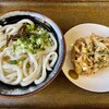 風輪 - 冷かけうどん中　野菜のかき揚げ