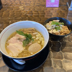 Tokkyuu Torisoba Ryuusuke - 特級塩そば＋鶏チャーマヨ丼