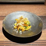 鮨ノ蔵 - 5.　蒸しホヤ　山わさびで