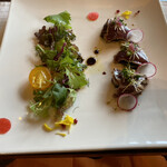 ビストロ ムッシュ - 鰹と茄子のマリネ