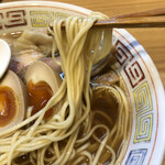 ほっこり中華そば もつけ - この麺が最高にうまかった