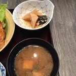 東京和食 文史郎 - 小鉢（筍、じゃがいも、黒木耳の煮物）