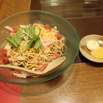 越後秘蔵麺　無尽蔵 - マヨネーズとからしがつきます