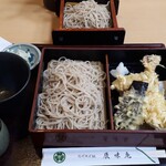 辰味庵 - 天せいろ(大)　大盛り分は別盛り