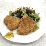 ゆたか食堂 - ヒレカツ二枚