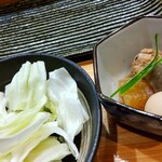 焼き鳥 ばかちん - 本日の小鉢とキャ