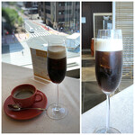 サンミケーレ - ◆ドリンクは選べますので「珈琲」と「アイスコーヒー」を。 アイスコーヒーは、思ったより美味しい。