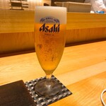Kagurazaka Yokota - 生ビール アサヒスーパードライ 900円