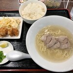 大衆居酒屋 よっとこ - 20210803透明とんこつラーメン定食990円