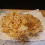 季節料理 よし野 - トウモロコシの天ぷら