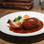 文化洋食店 一本松kitchen - ハンバーグ・デミグラスソース☆