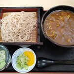 長寿庵 - もりそば 550円 カレー丼 800円