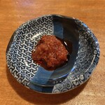 餃子と濃厚湯麺 あおば 本店 - 付属の辛味噌