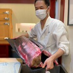 兄弟寿し - 佐渡産めじ鮪40k