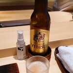 日本料理 柳燕 - ヱビスビール小瓶