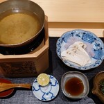 日本料理 柳燕 - 鱧と松茸のしゃぶしゃぶ