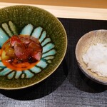 日本料理 柳燕 - 牛ヒレ肉の焼きすき焼きご飯